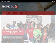 Tablet Screenshot of hopealliancebiblechurch.org